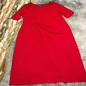 Red Jersey Dress by Connected Apparel